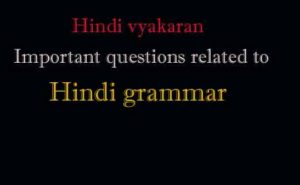 Hindi vyakaran