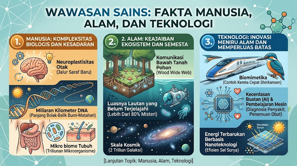 Wawasan Sains: Mengenal Fakta Menarik tentang Manusia, Alam, dan Teknologi